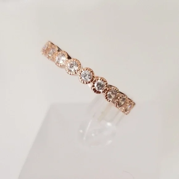 Rose Gold Eternity Band - Picture 3 of 7